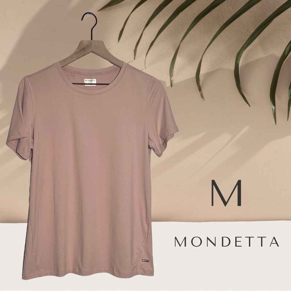 Mondetta Luxury + Performance Comfort Stretch Polygiene Pink T-Shirt - M